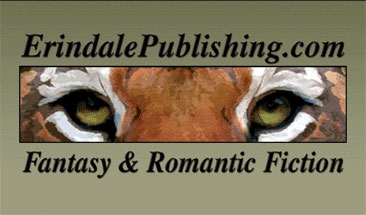 Erindale Publishing business card, showing the Erindale Liger, Kat's Bane